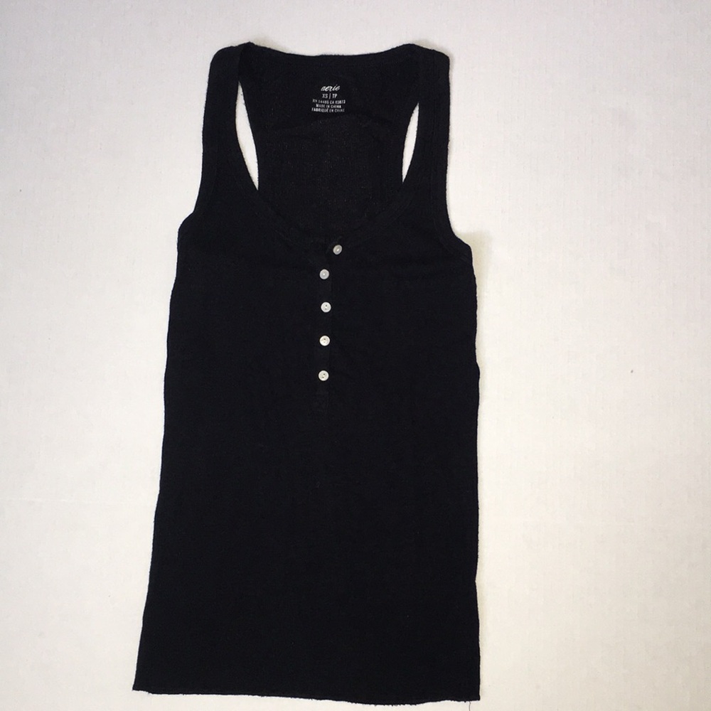 Aerie Black Tank Top | Size XS